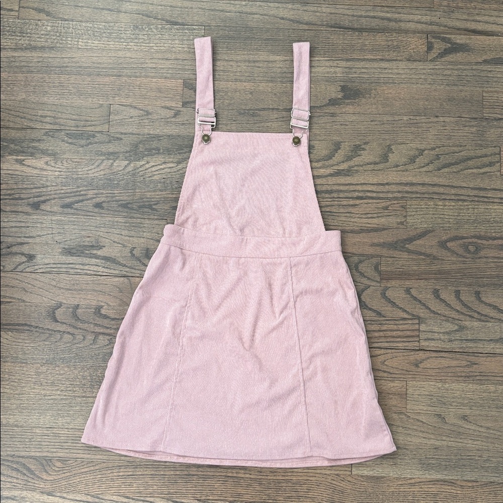 SHEIN Blush Pink Mini Pinafore Dress